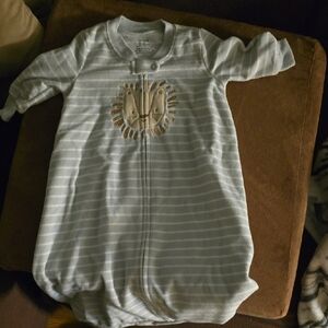 Carter's Gray Striped Sleep Sack with Lion